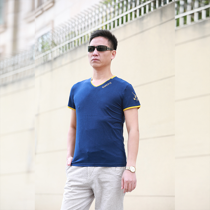 潮流男短袖,尽显潮男风范,轻奢舒适还帅气