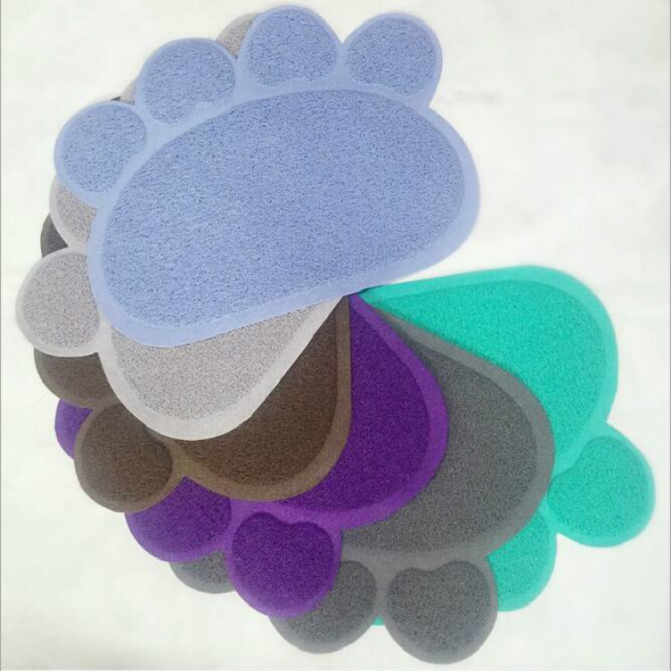 宠物爪型垫pvc 餐桌垫 猫砂垫中号60*45