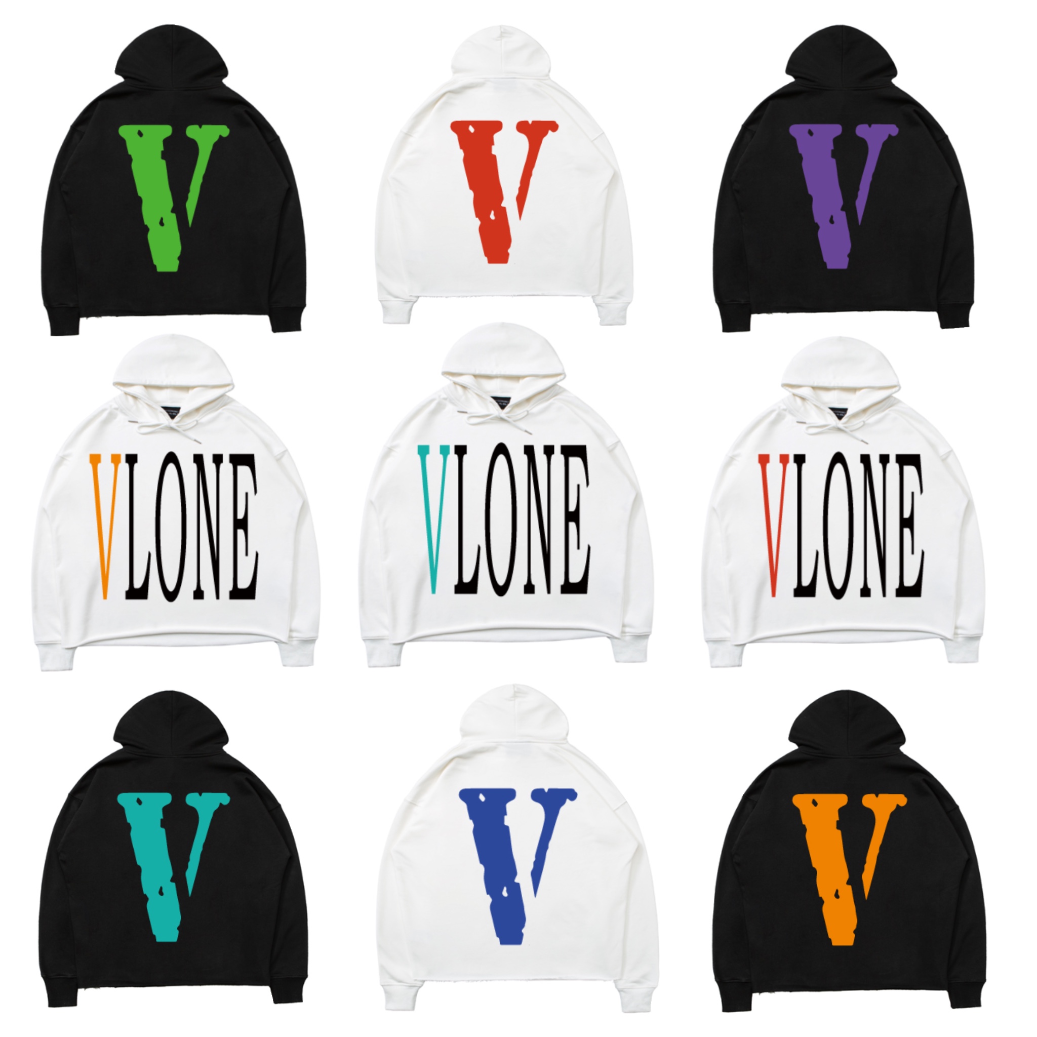 4号现货现货大v潮牌高街宽松百搭休闲大v连帽卫衣toobigdata带货数据