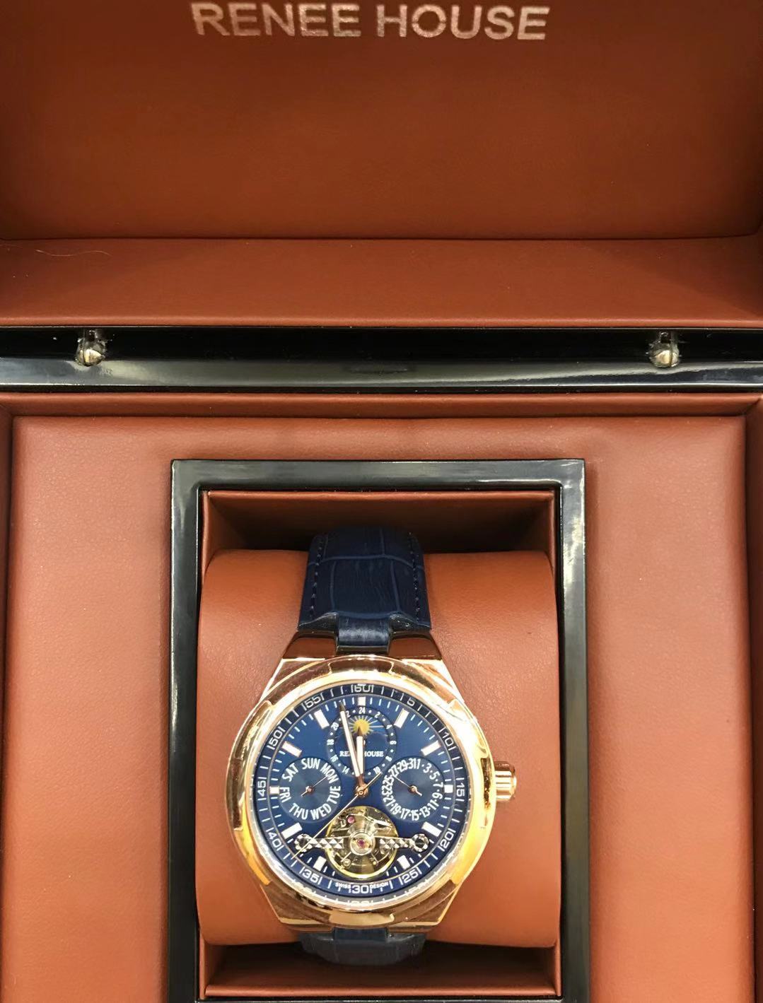 renee house (瑞尼世家)陀飞轮机械男表 波塞冬