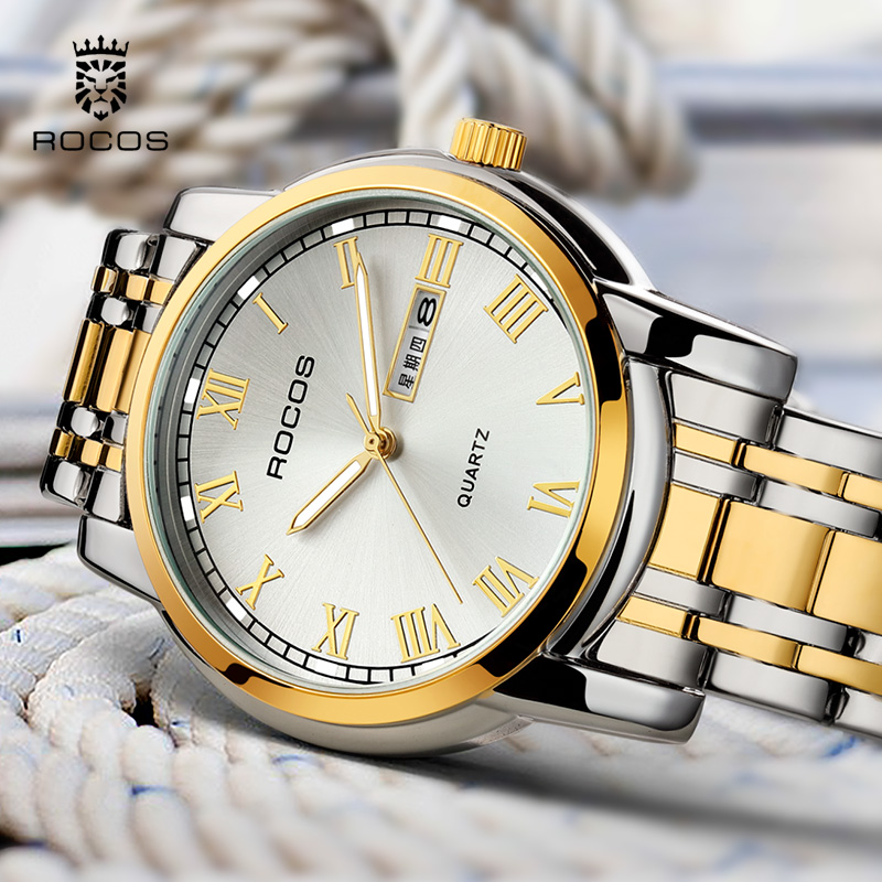 【cz】雷克斯r0904多功能时尚男士手表防水钢带男表