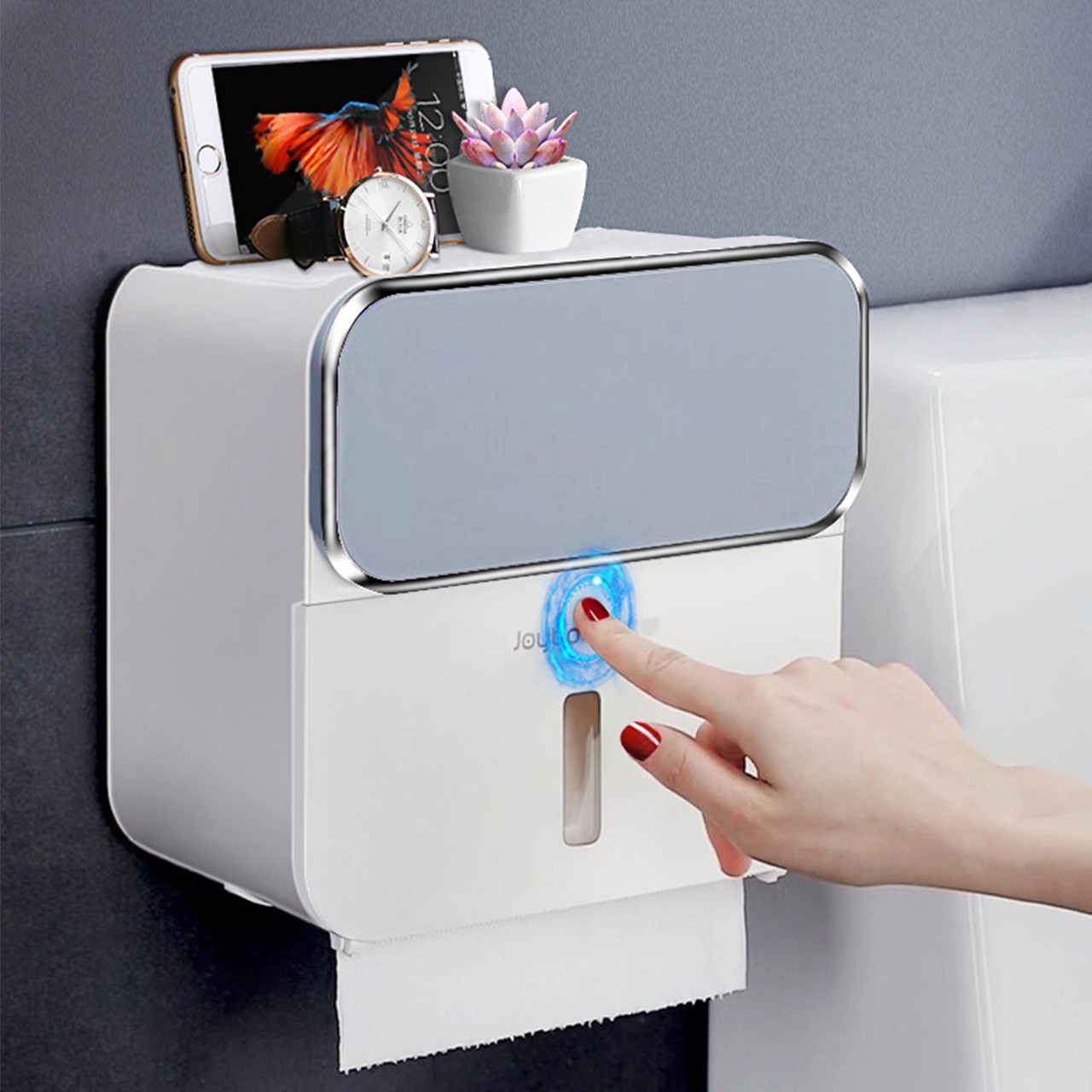 【安笙】佳帮手 卫生间免打孔纸巾盒