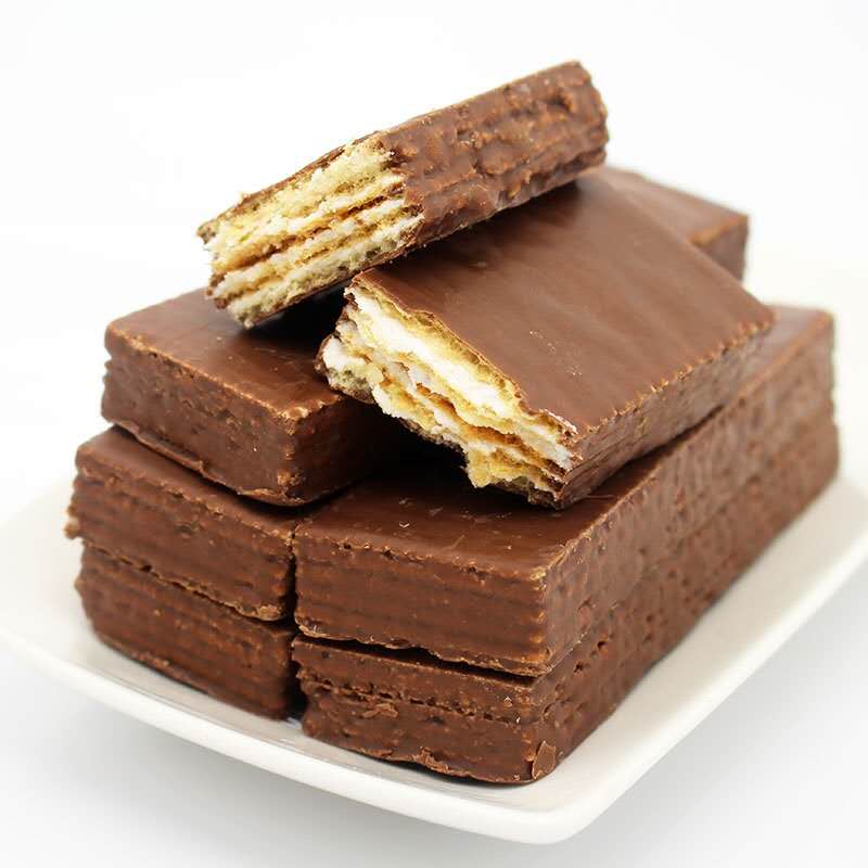 润德康紫皮巧克力威化饼干400克