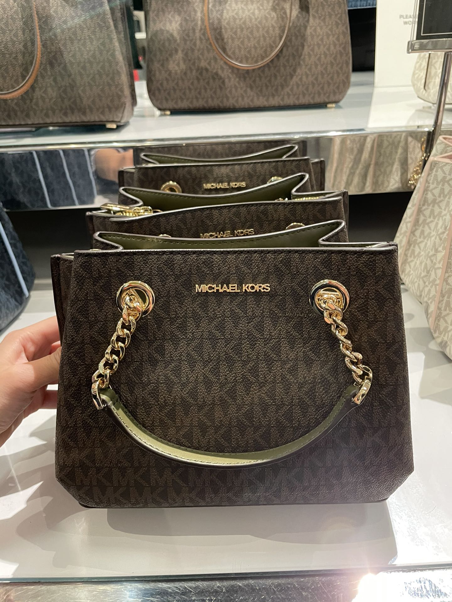 m05【德锐】mk新款小号戴妃包6色(长22 高17)